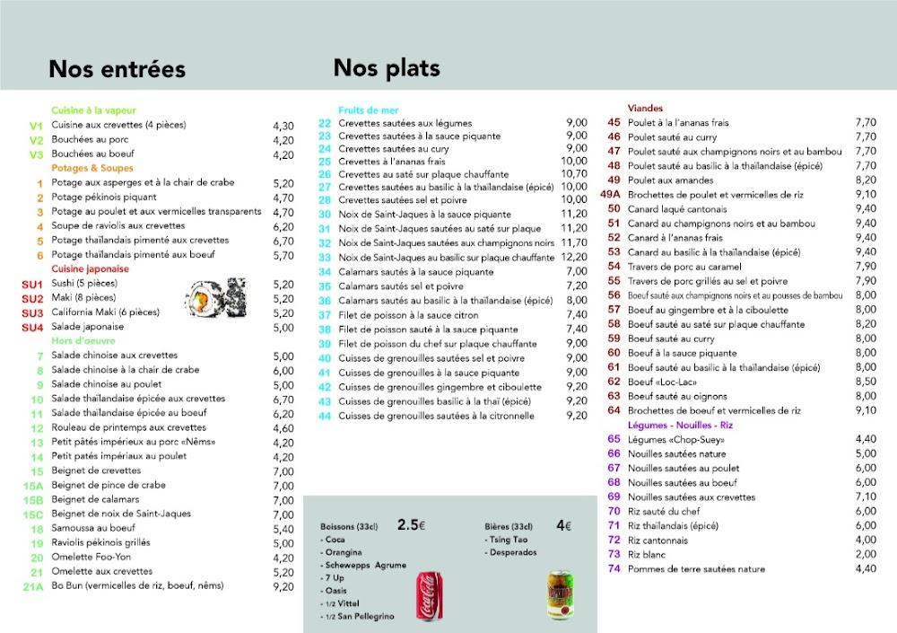 L'étoile de Saint Malo - Menu Image 1